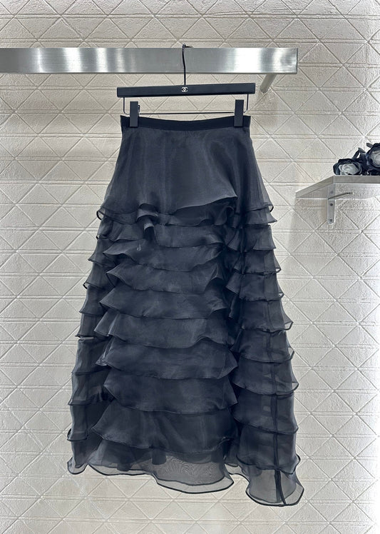 Cake multi-layer long gauze skirt