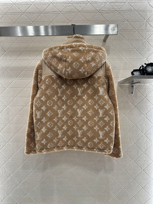 Hooded Teddy Lamb Coat