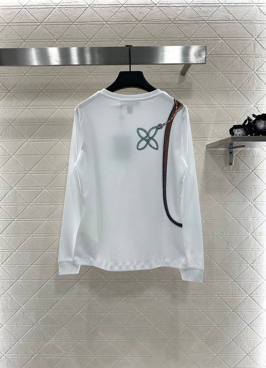 Chain printed long sleeved shirt