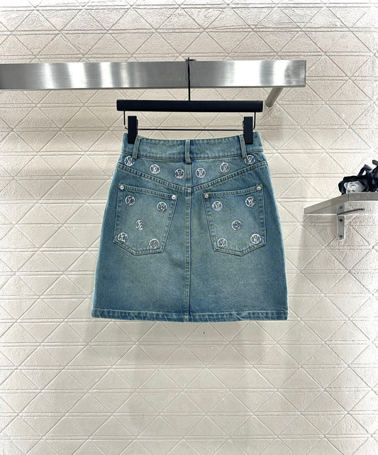 Embroidered bead skirt