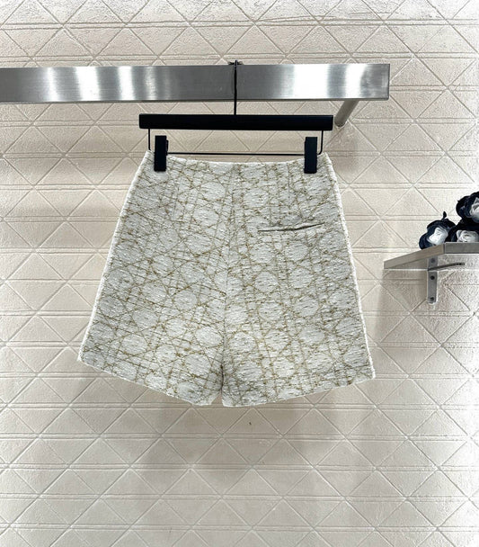 Tengge patterned jacquard skirt pants
