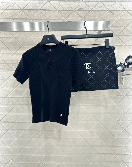 Knitted Short-Sleeve T-Shirt