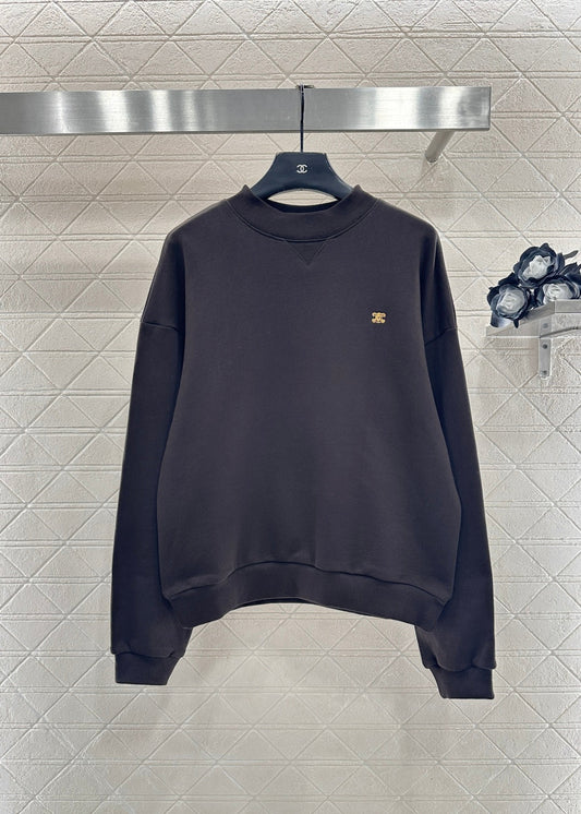 Crew Neck Arc de Triomphe Logo Sweatshirt