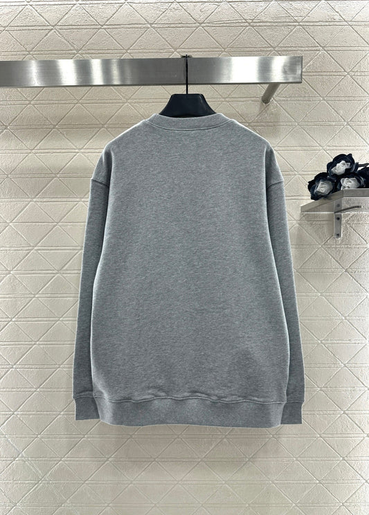 Embroidered Letter Logo Sweatshirt