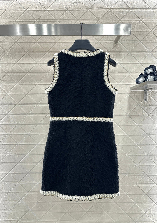 Eco-friendly lamb wool vest dress