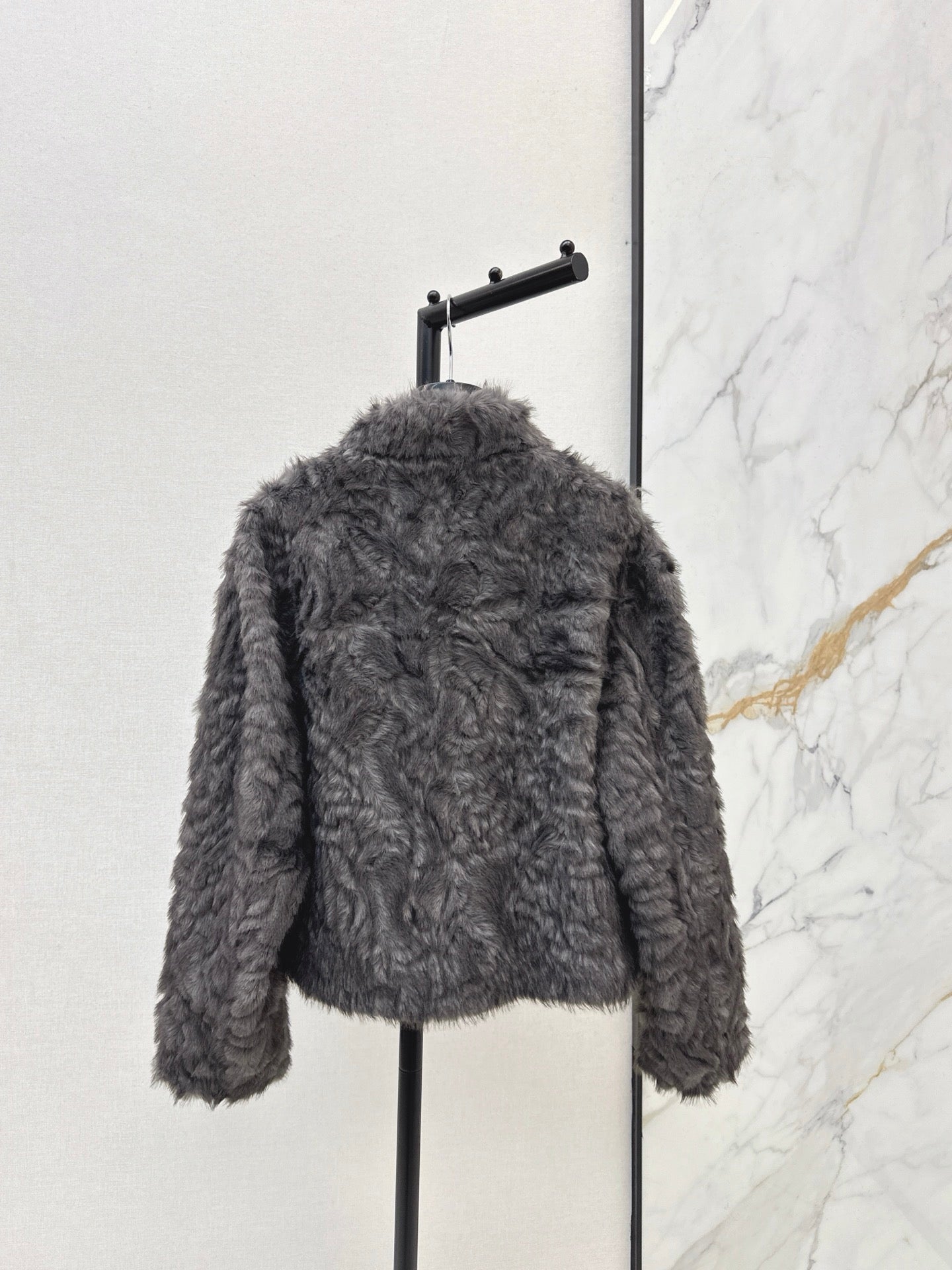 Eco-friendly mink fleece coat