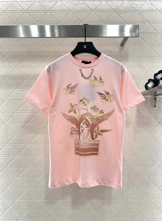 Crew Neck Logo Print T-Shirt