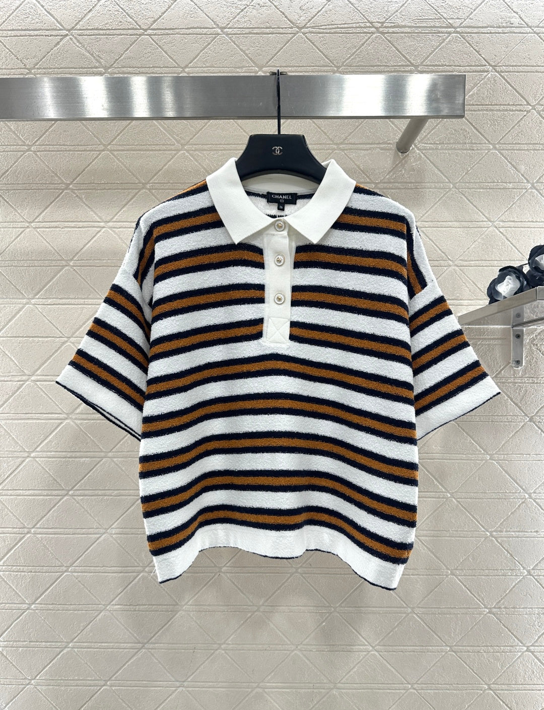 Knitted Striped T-shirt