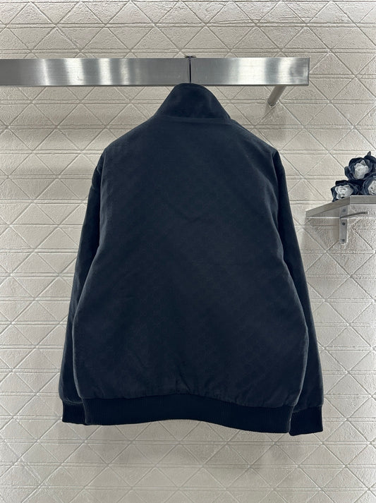 Jacquard Stand Collar Jacket