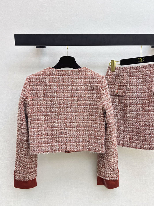 Stand-up collar knitted set