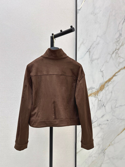 Eco-friendly suede jacket