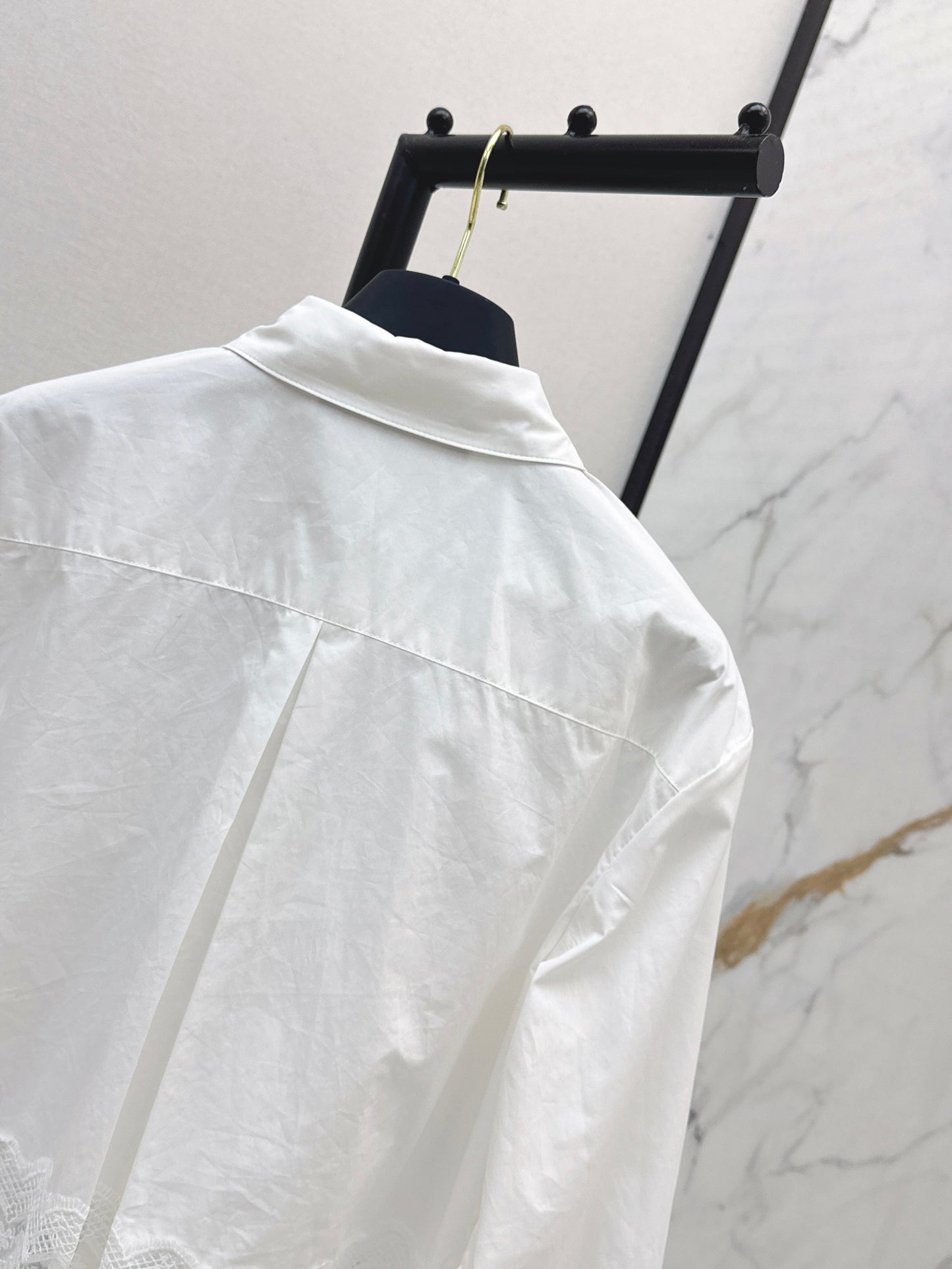 Lace-trimmed Shirt
