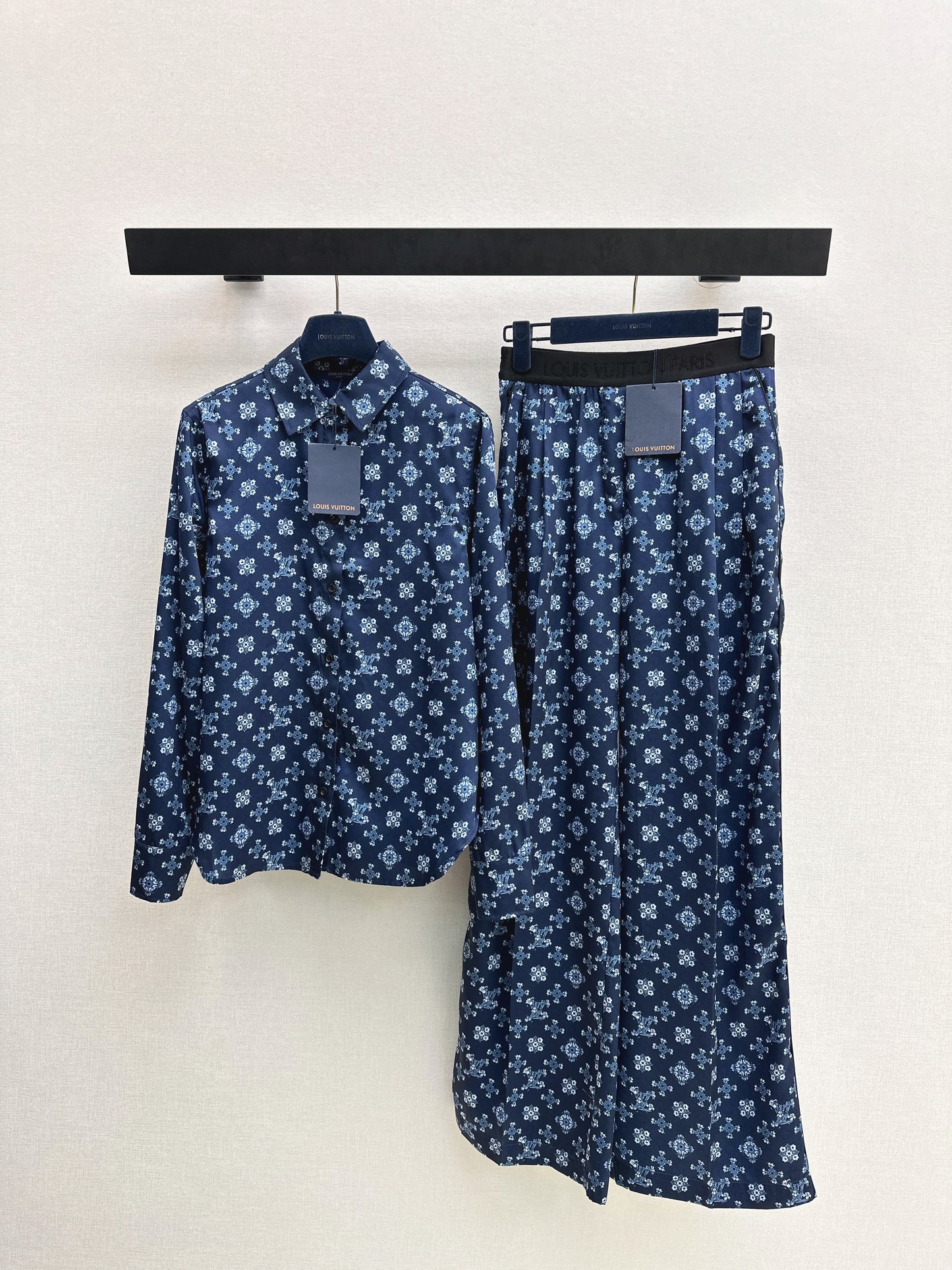 Retro Floral Collared Shirt