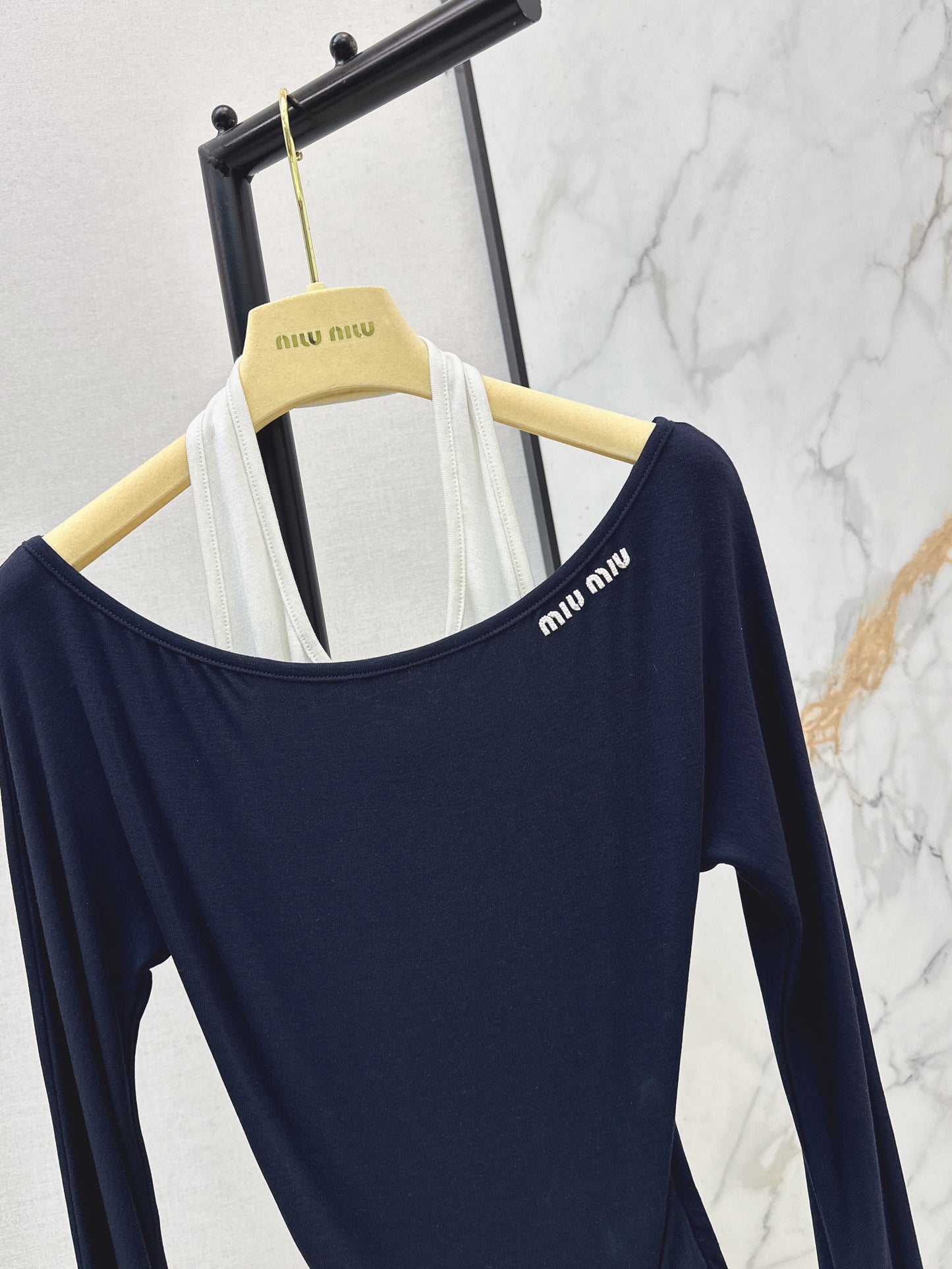Faux Two-Piece Base Layer Top