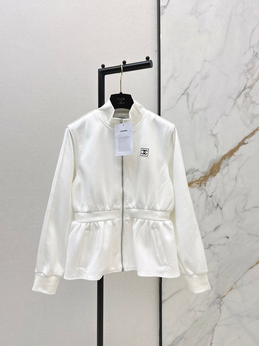 Stand Collar Fitted Waist Jacket