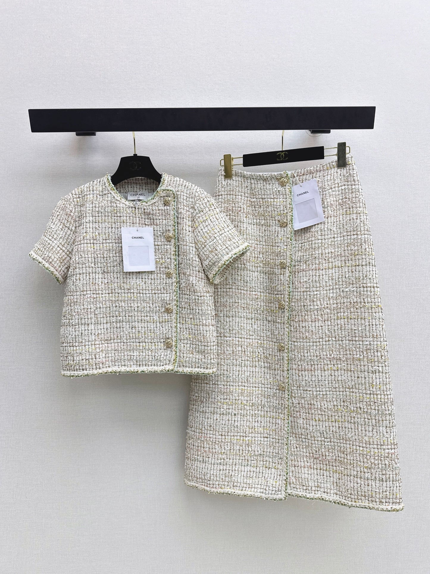 Tweed Blend Short-Sleeve T-Shirt