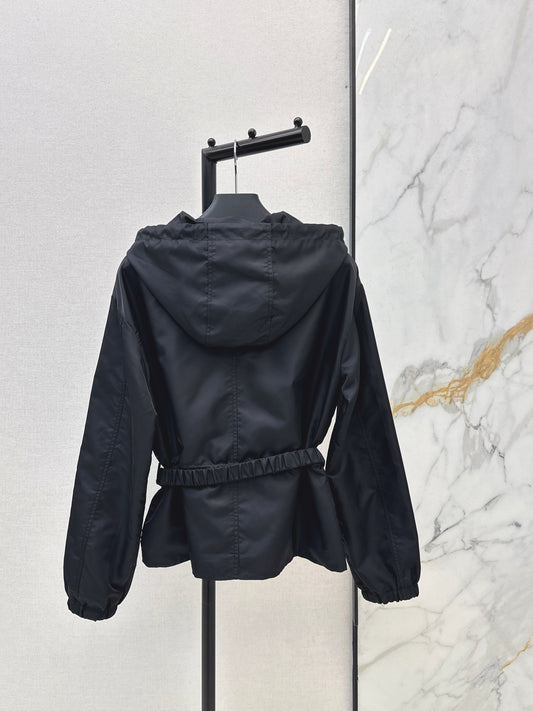 Triangle logo nylon jacket