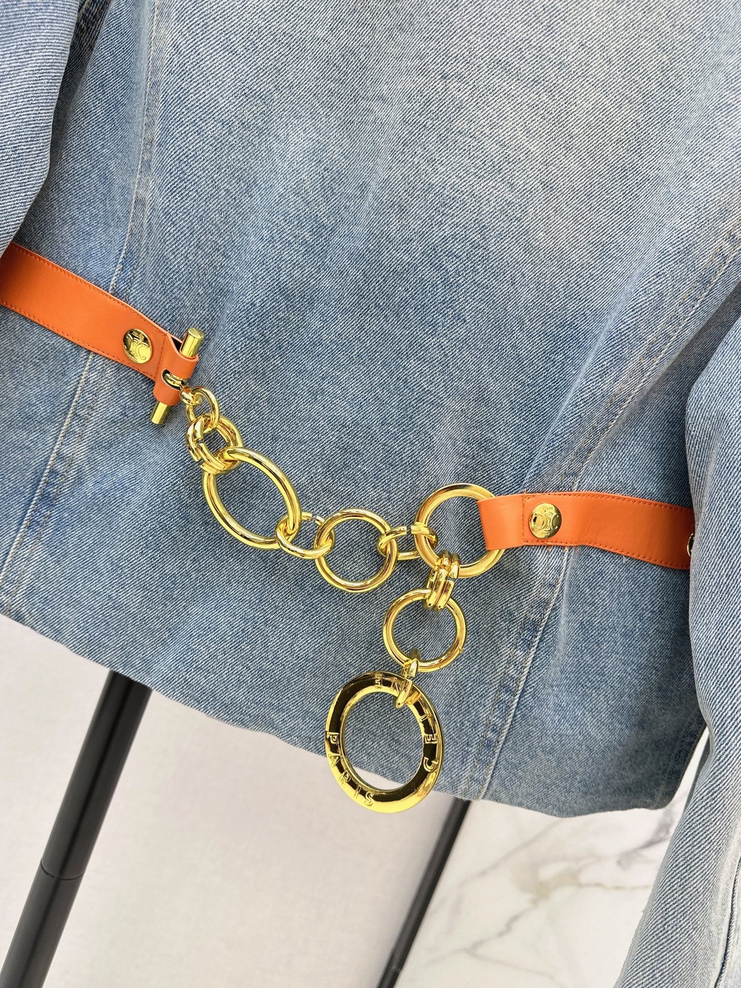 Distressed Washed Denim Jacket
