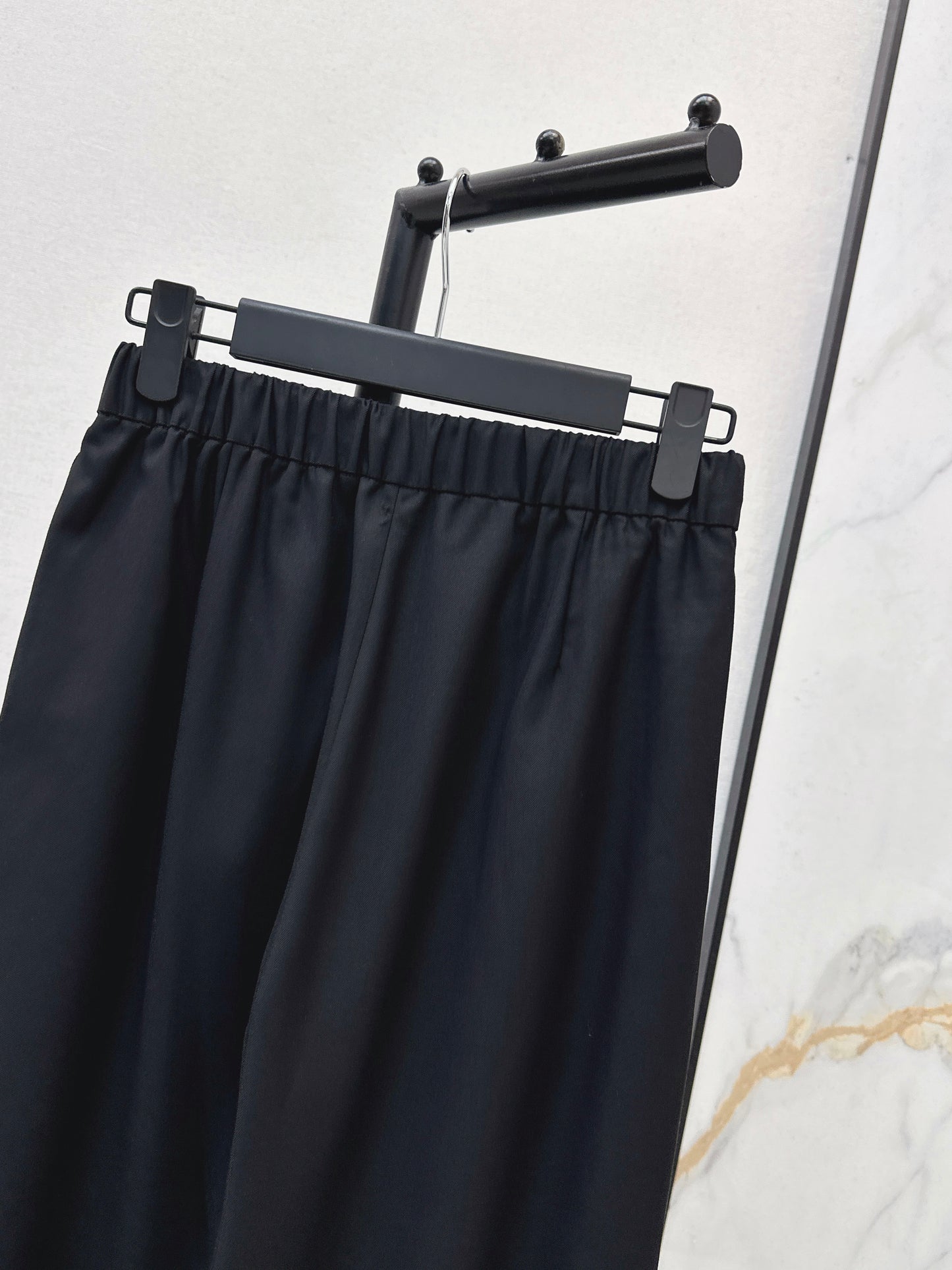 Nylon Straight Leg Pants