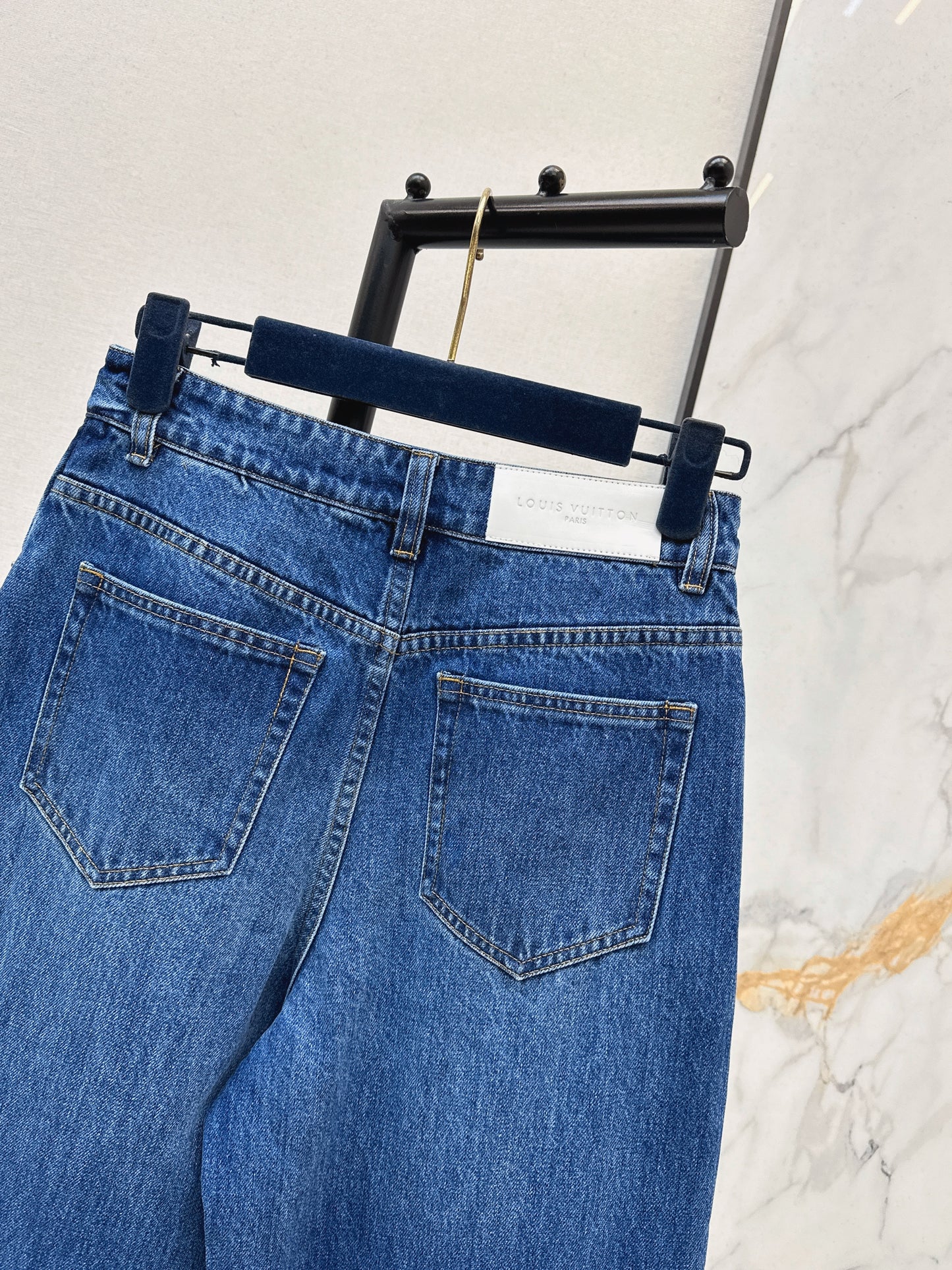 White Leather Label Jeans