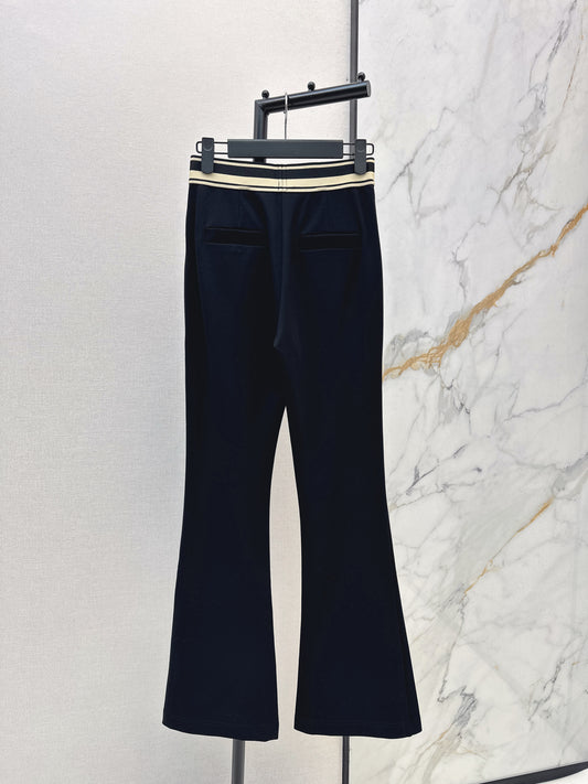 26ss Flared, mid-high waist, stretch leggings