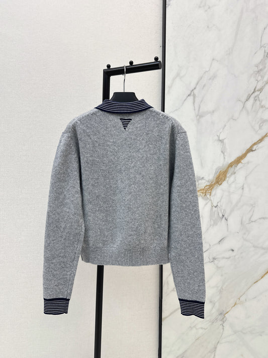 26ss Preppy Style Two-Piece Cardigan