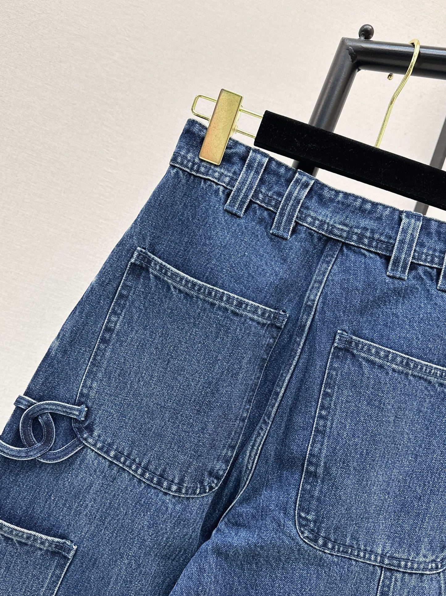26ss Double side pockets, double C logo jeans