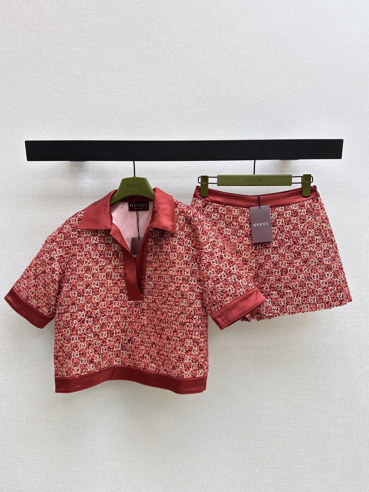 26ss Jacquard Collared Top