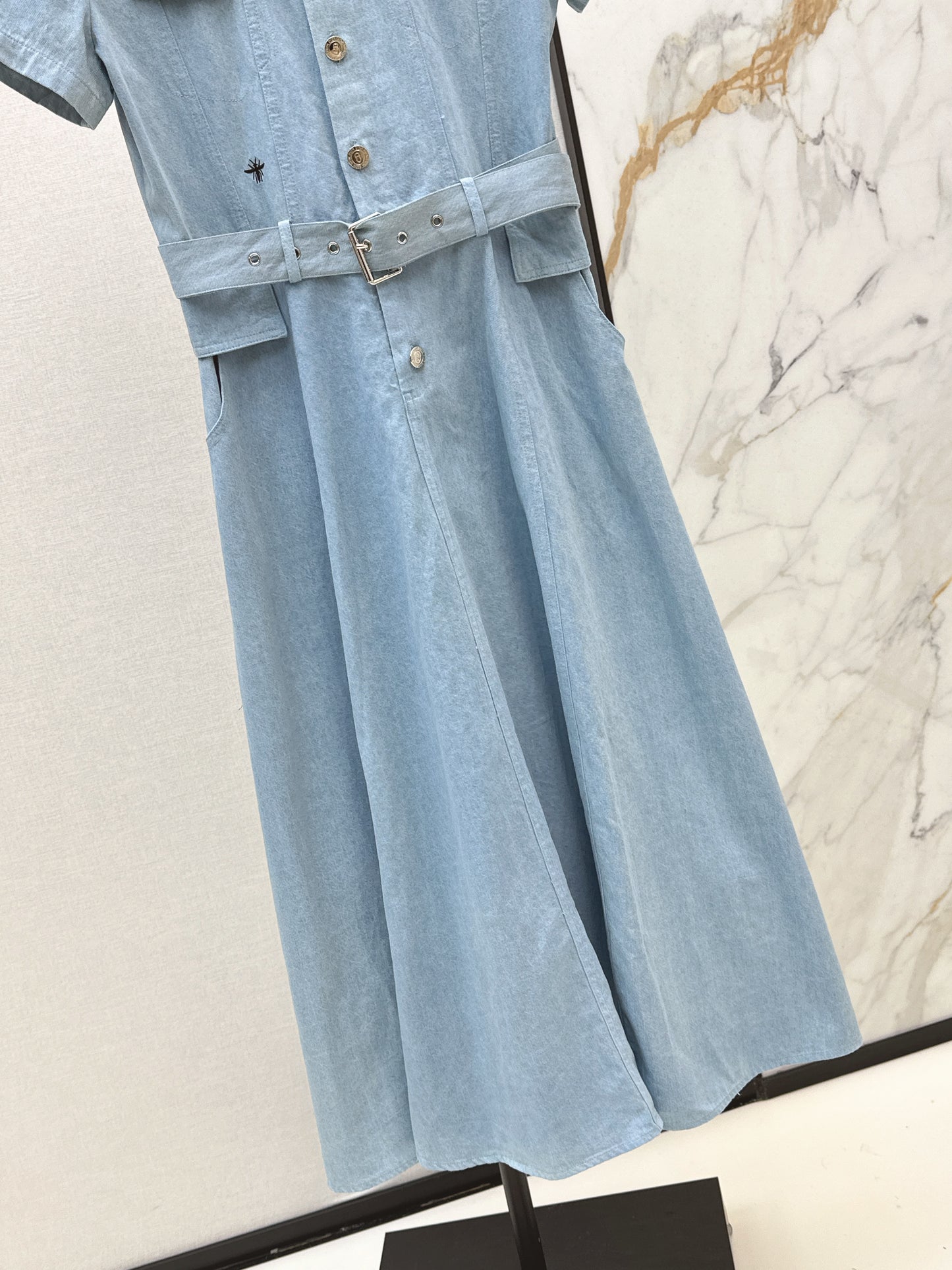 26ss Long Denim Dress