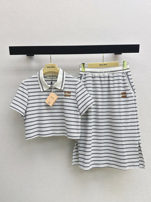 26ss Casual Striped Set