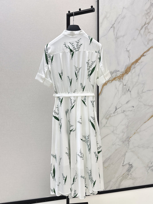 26ss Printed Long Dress