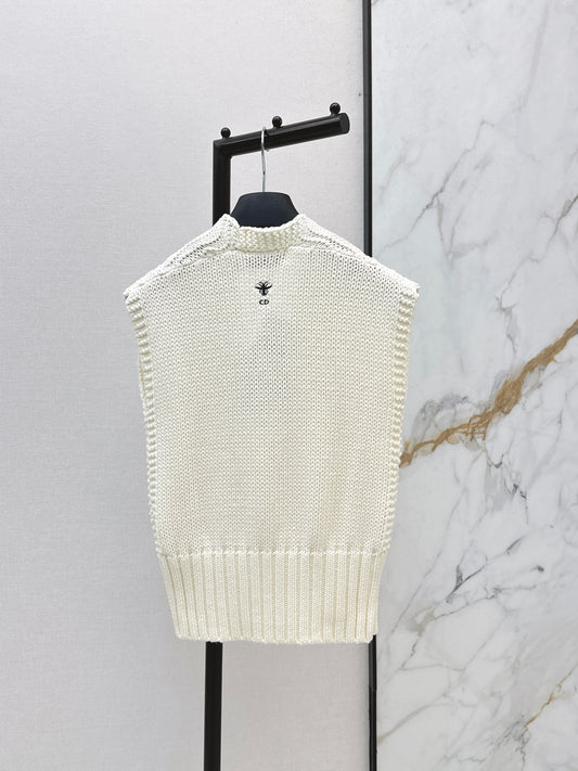 26ss Deep V-neck Knitted Vest