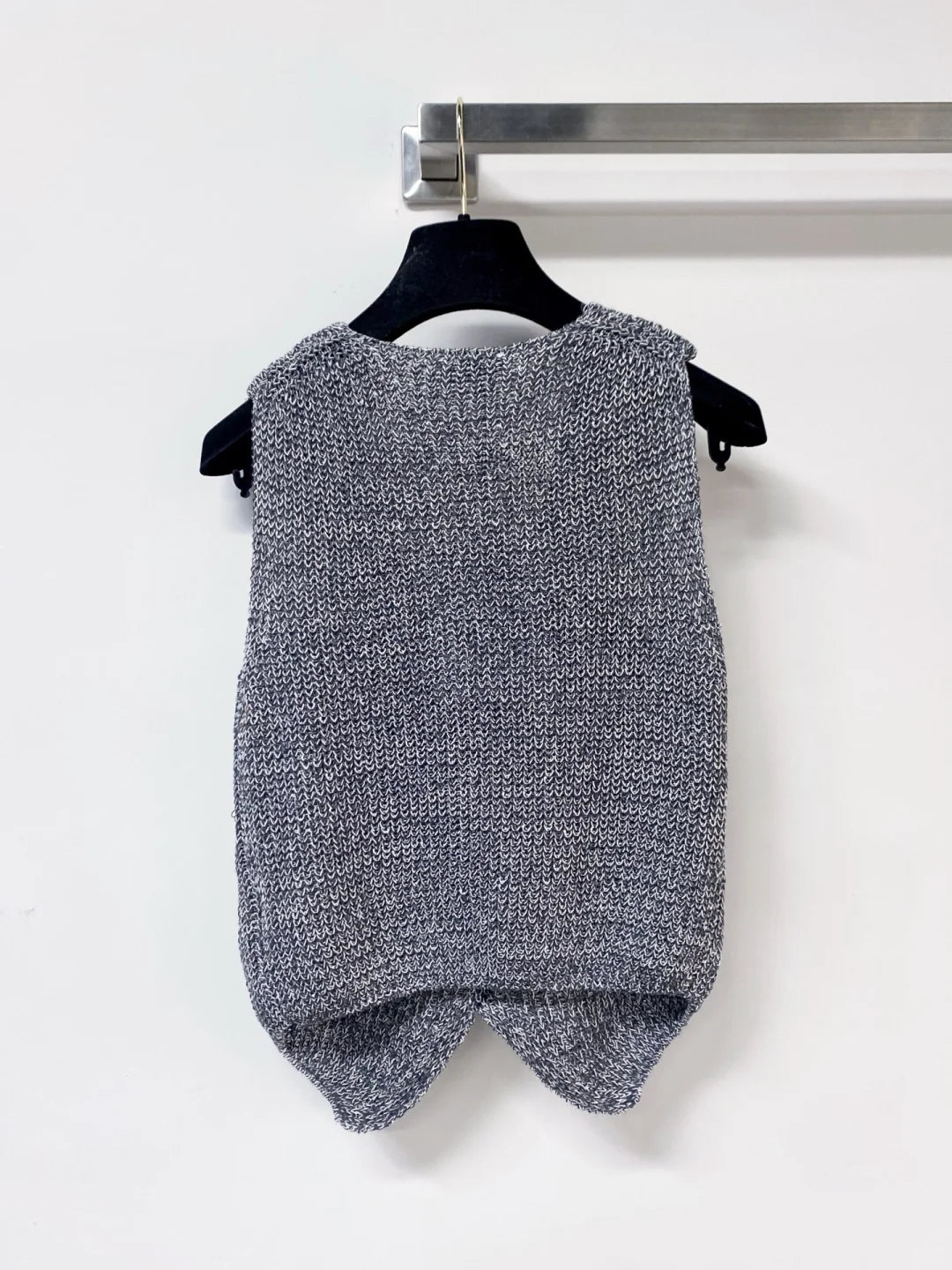 26ss Tweed V-neck Sleeveless Vest