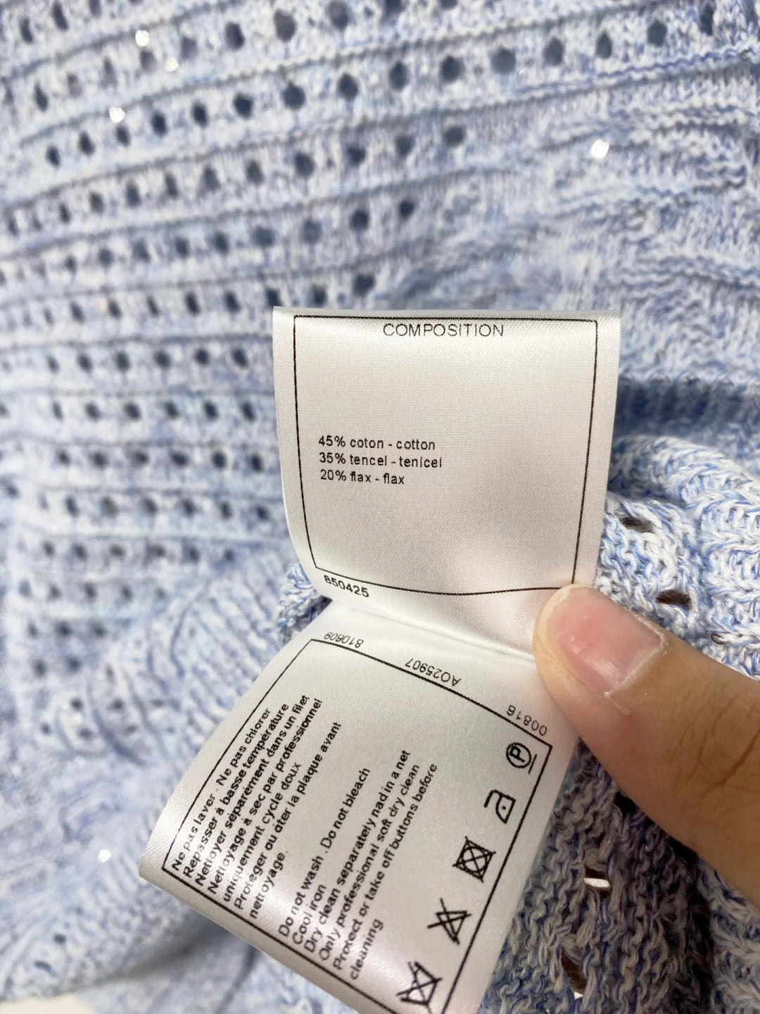 26ss Hollow-out Short-Sleeve T-Shirt