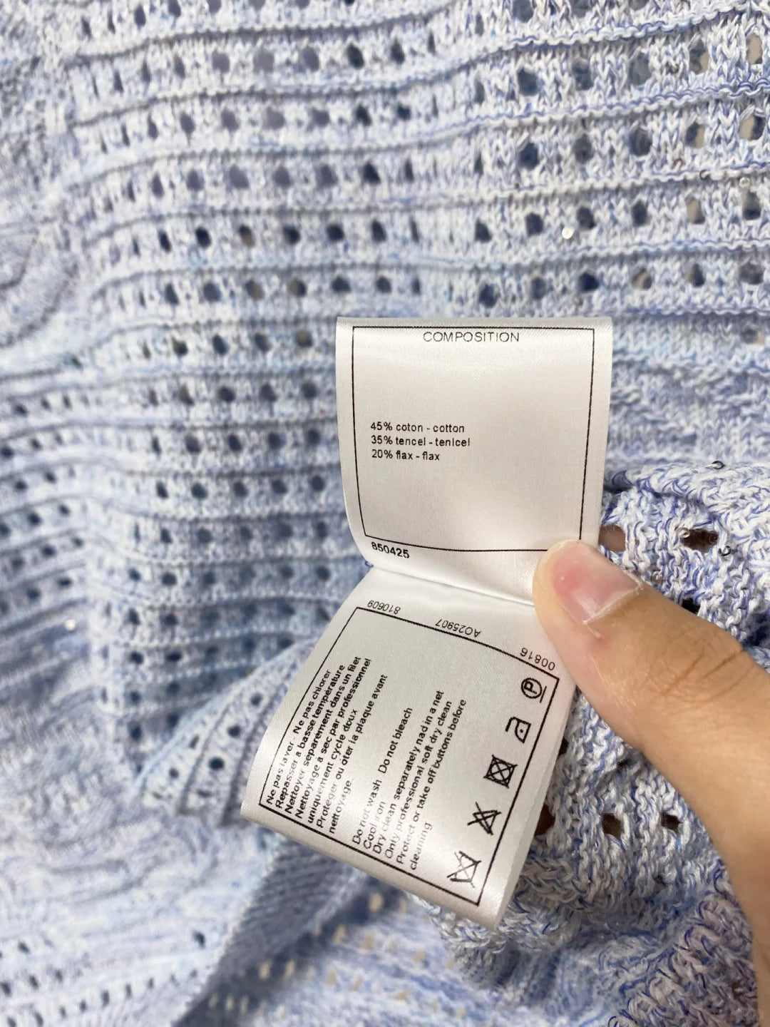 26ss Openwork Knit Vest