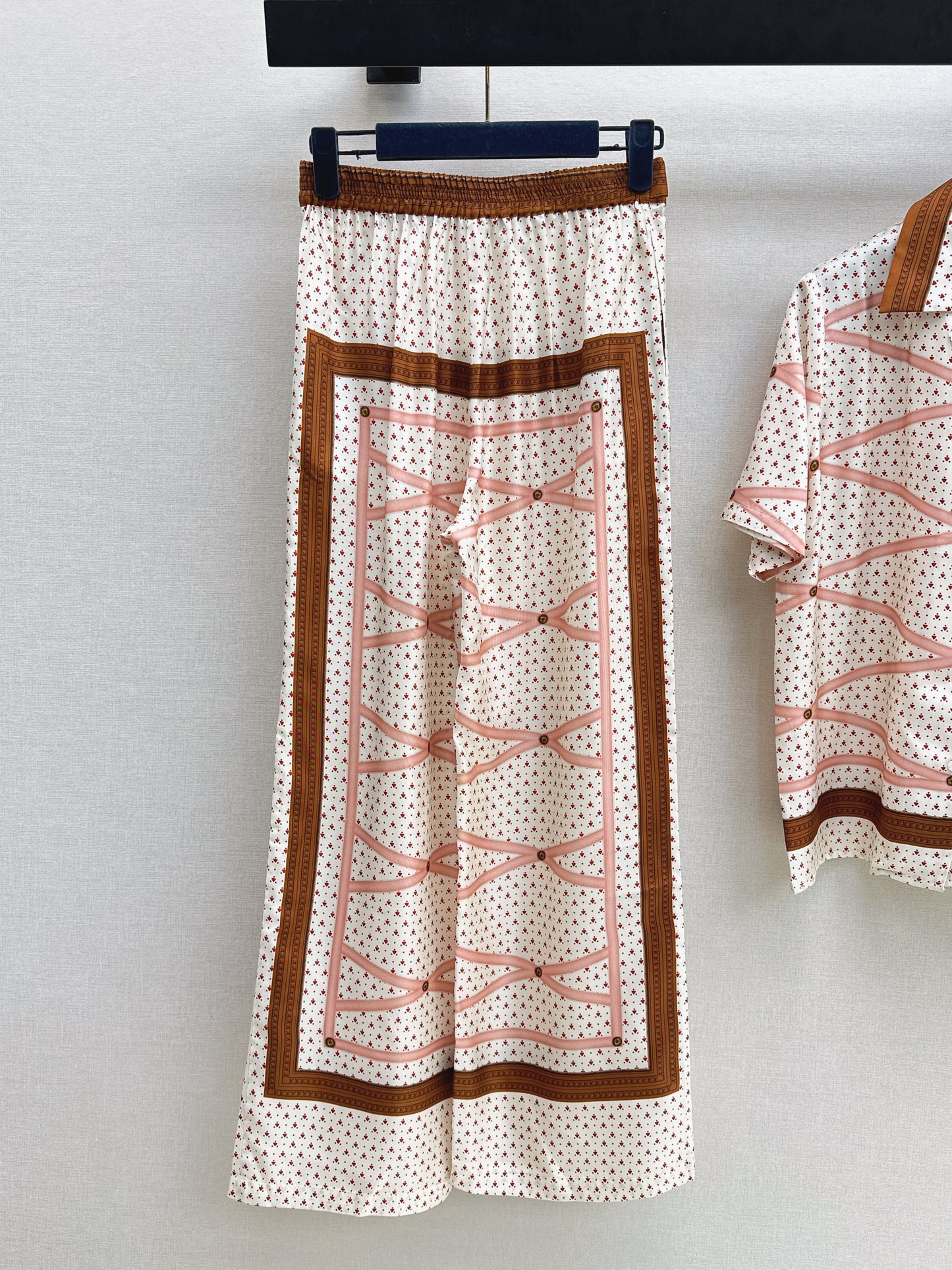 26ss Printed Shirt/Printed Straight-Leg Pants