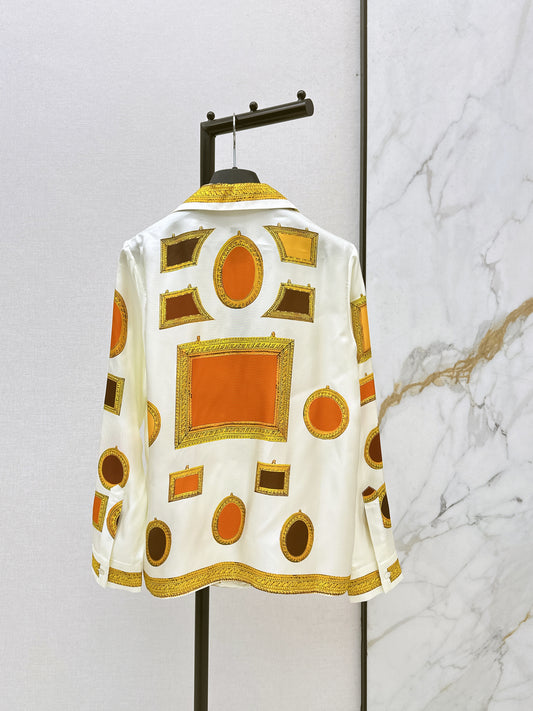 26ss Printed Silk Shirt