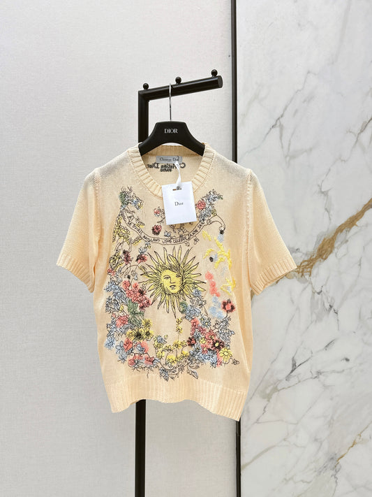 26ss Floral Pattern Short-Sleeve T-Shirt