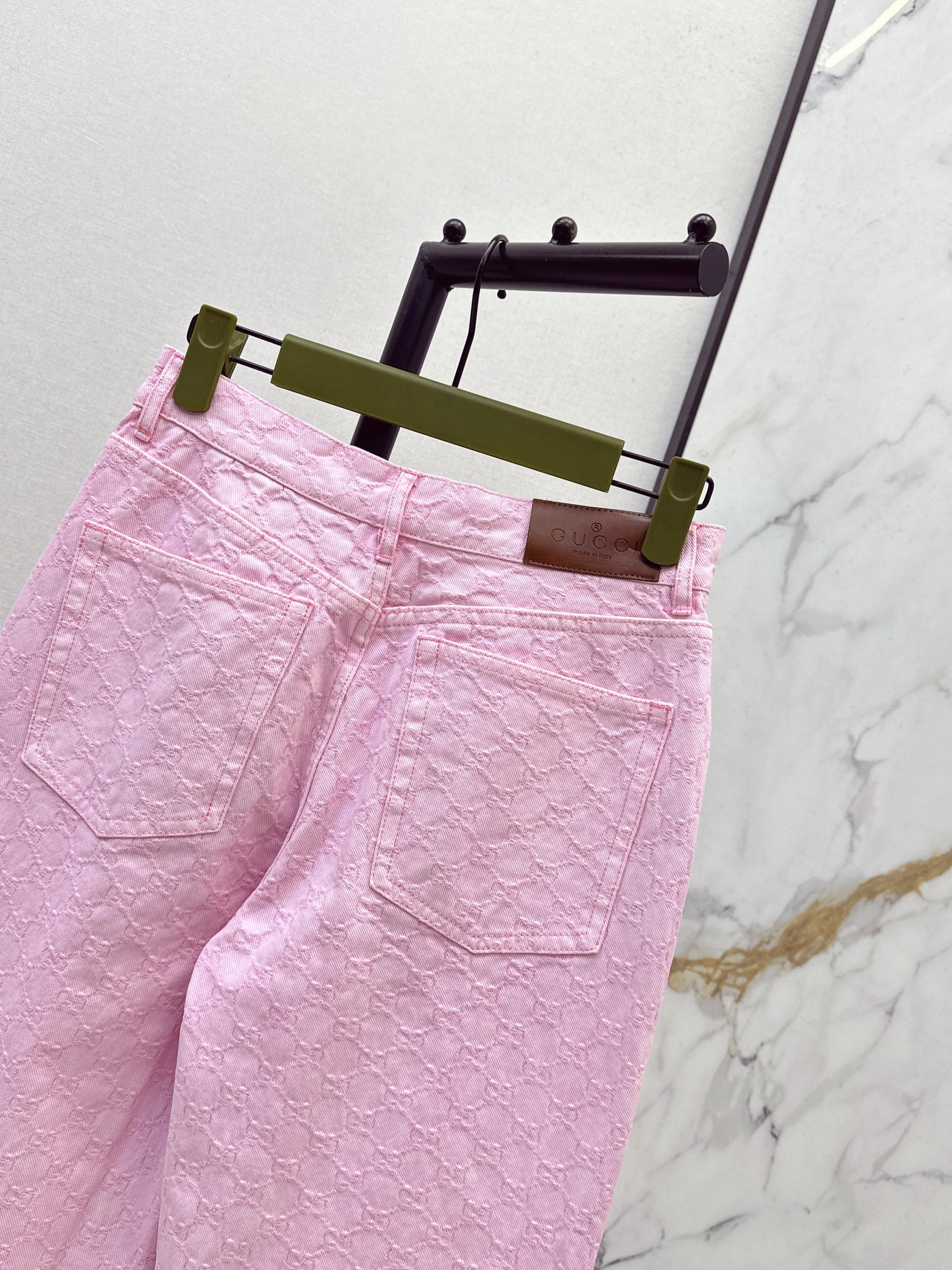 26ss Pink denim jeans