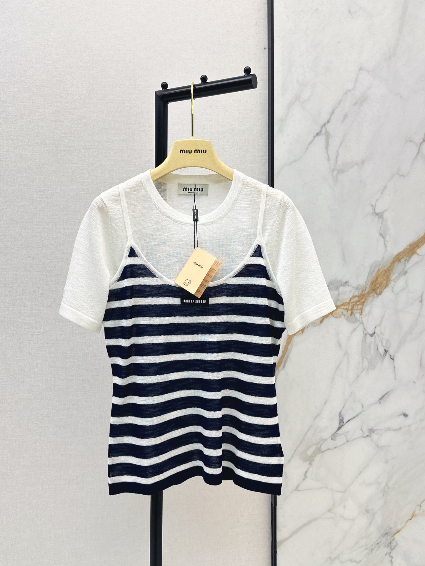 26ss Striped camisole