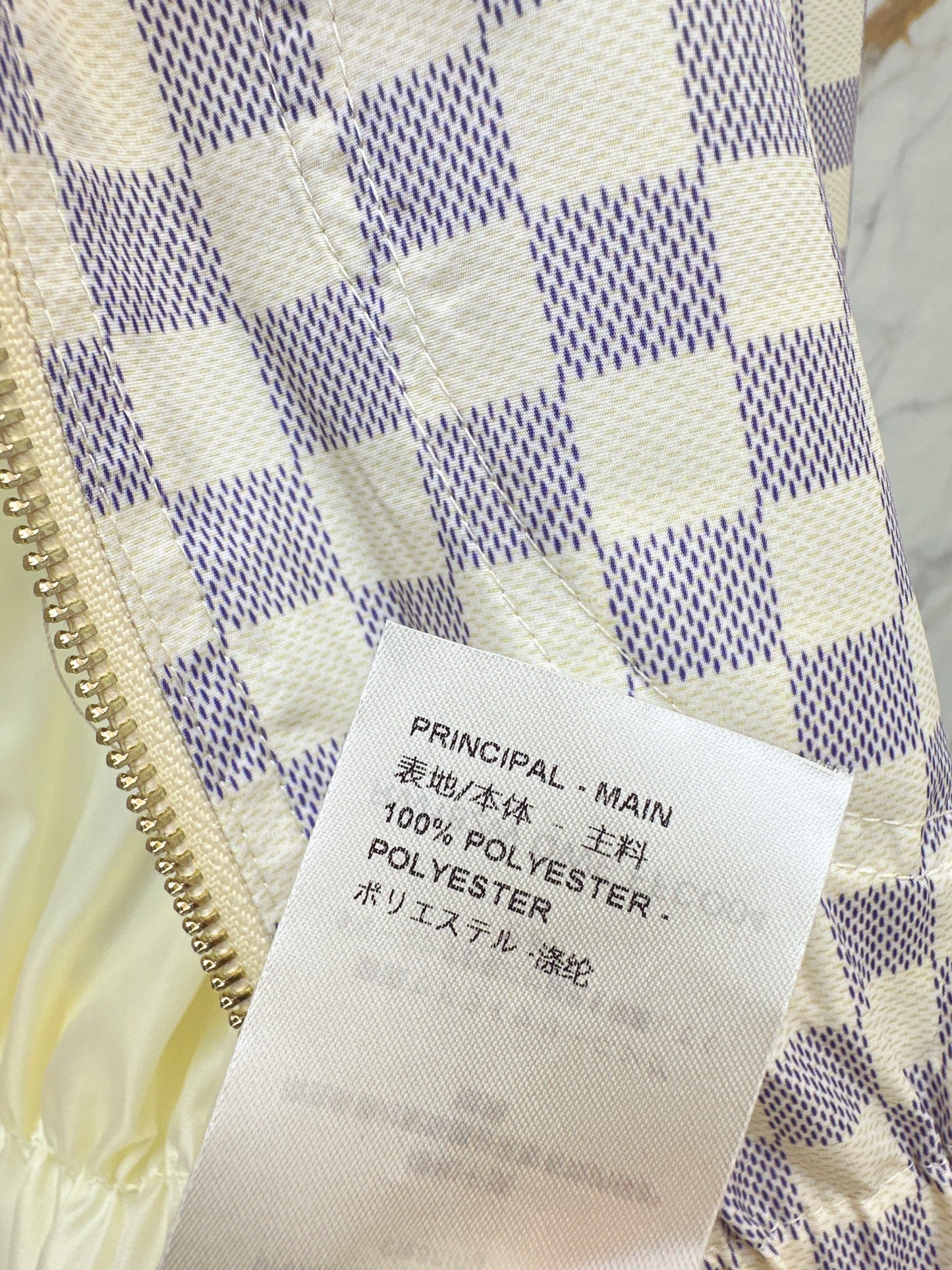 26ss Checkered hooded trench coat