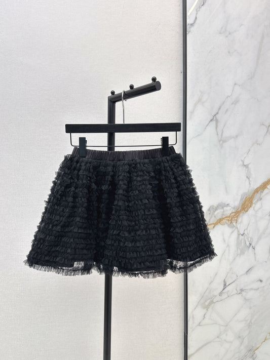 26ss Puffy Mesh Skirt