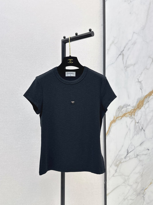 26ss Slim Fit T-Shirt with Metal Logo