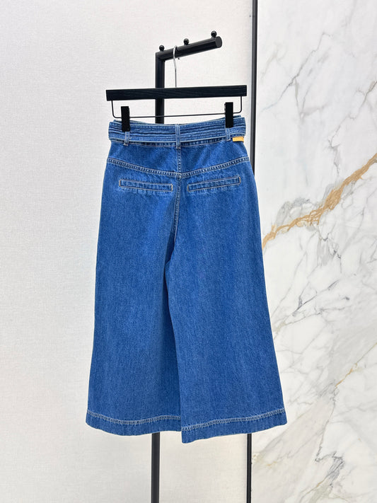 26ss Cargo-style denim shorts
