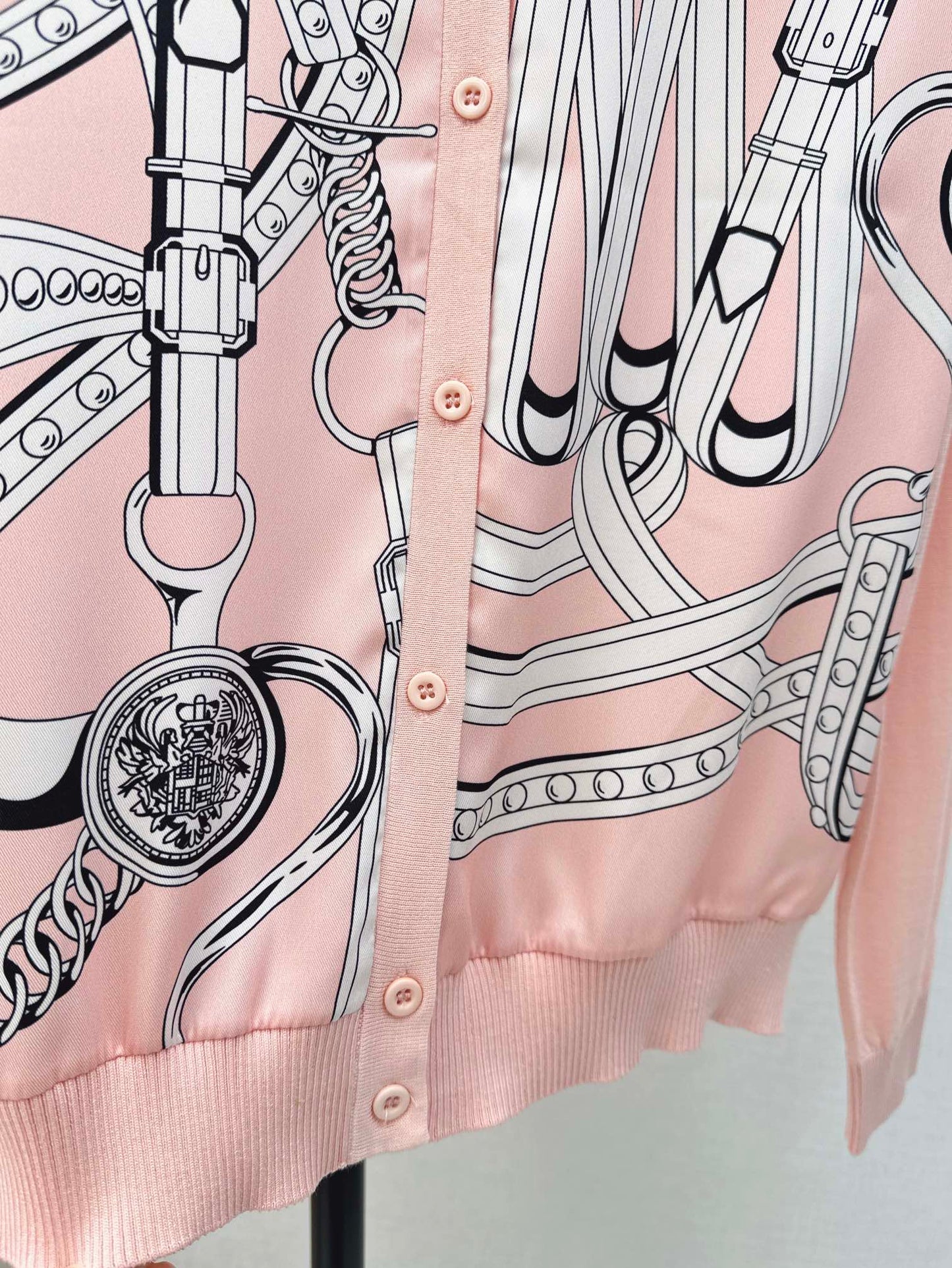 26ss Printed Pattern Knit Cardigan