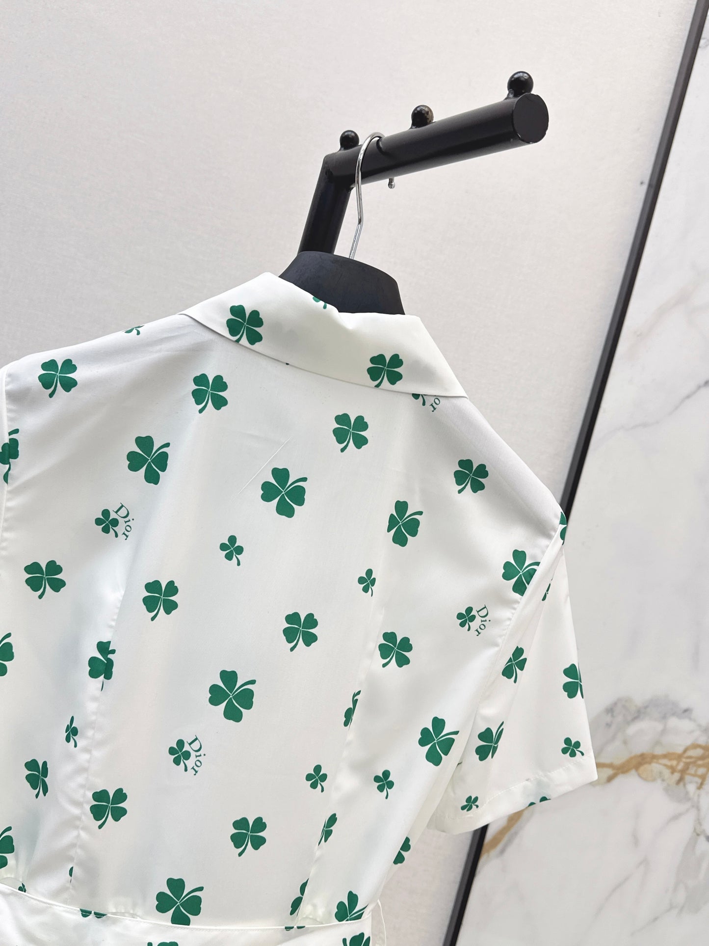 26ss Four-leaf clover maxi dress