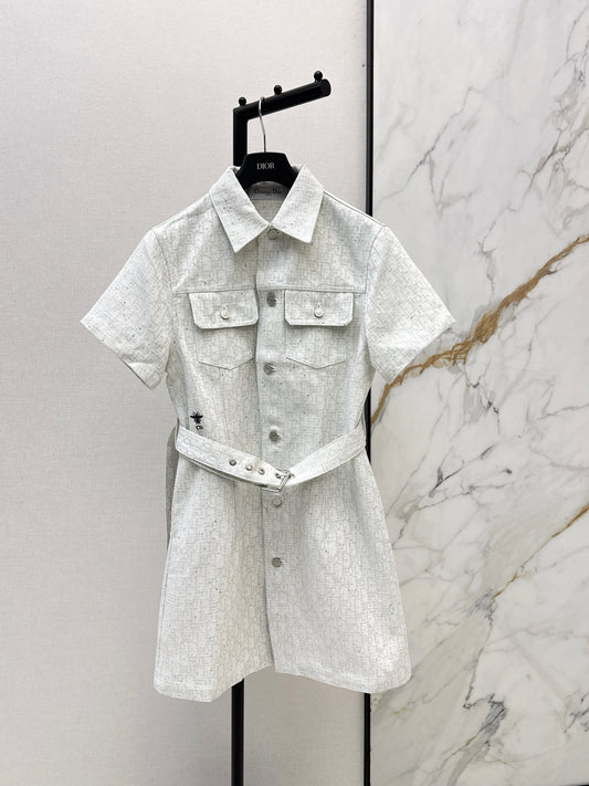 26ss Logo Denim Dress