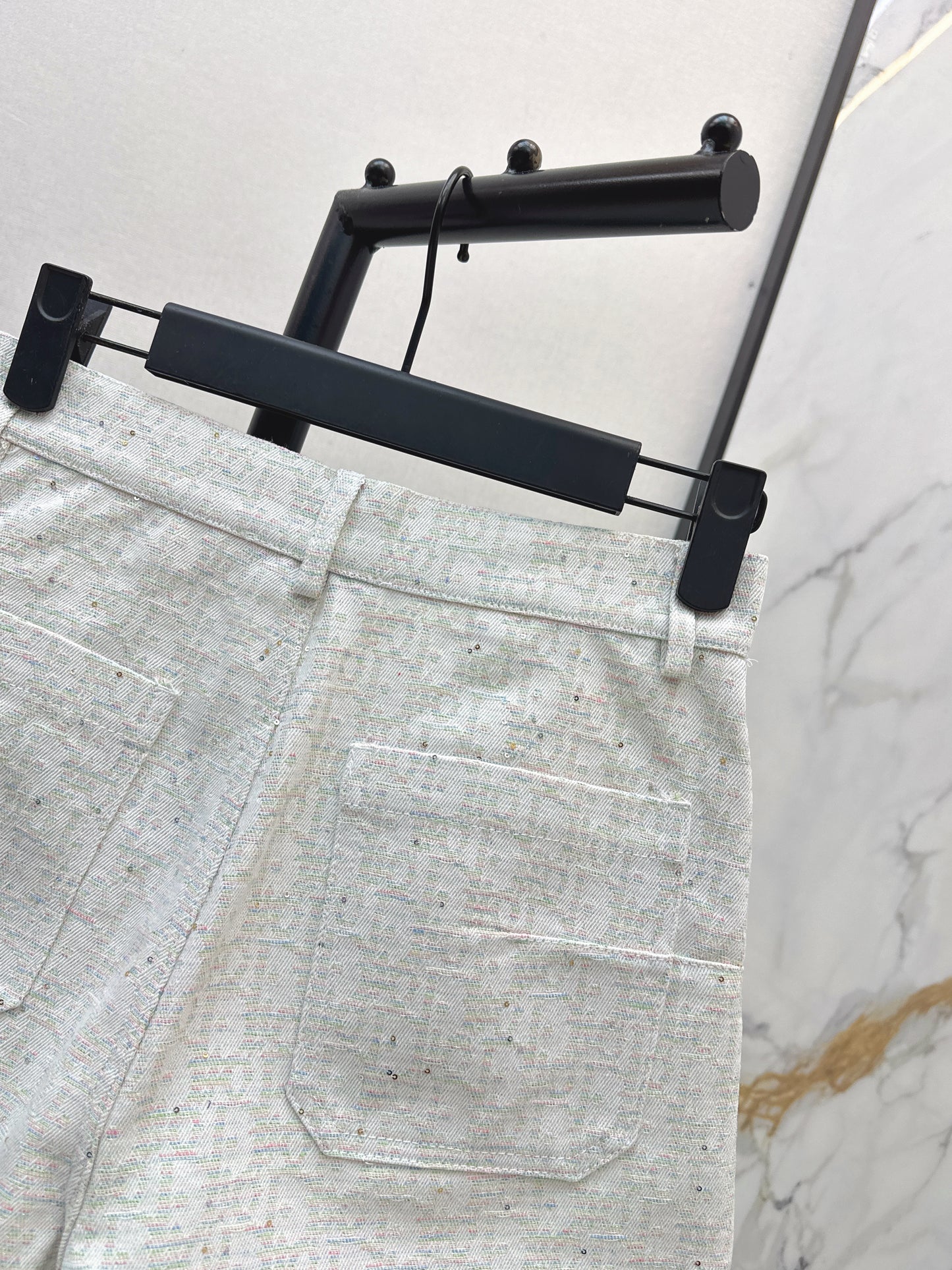 26ss Logo jacquard high-waisted shorts