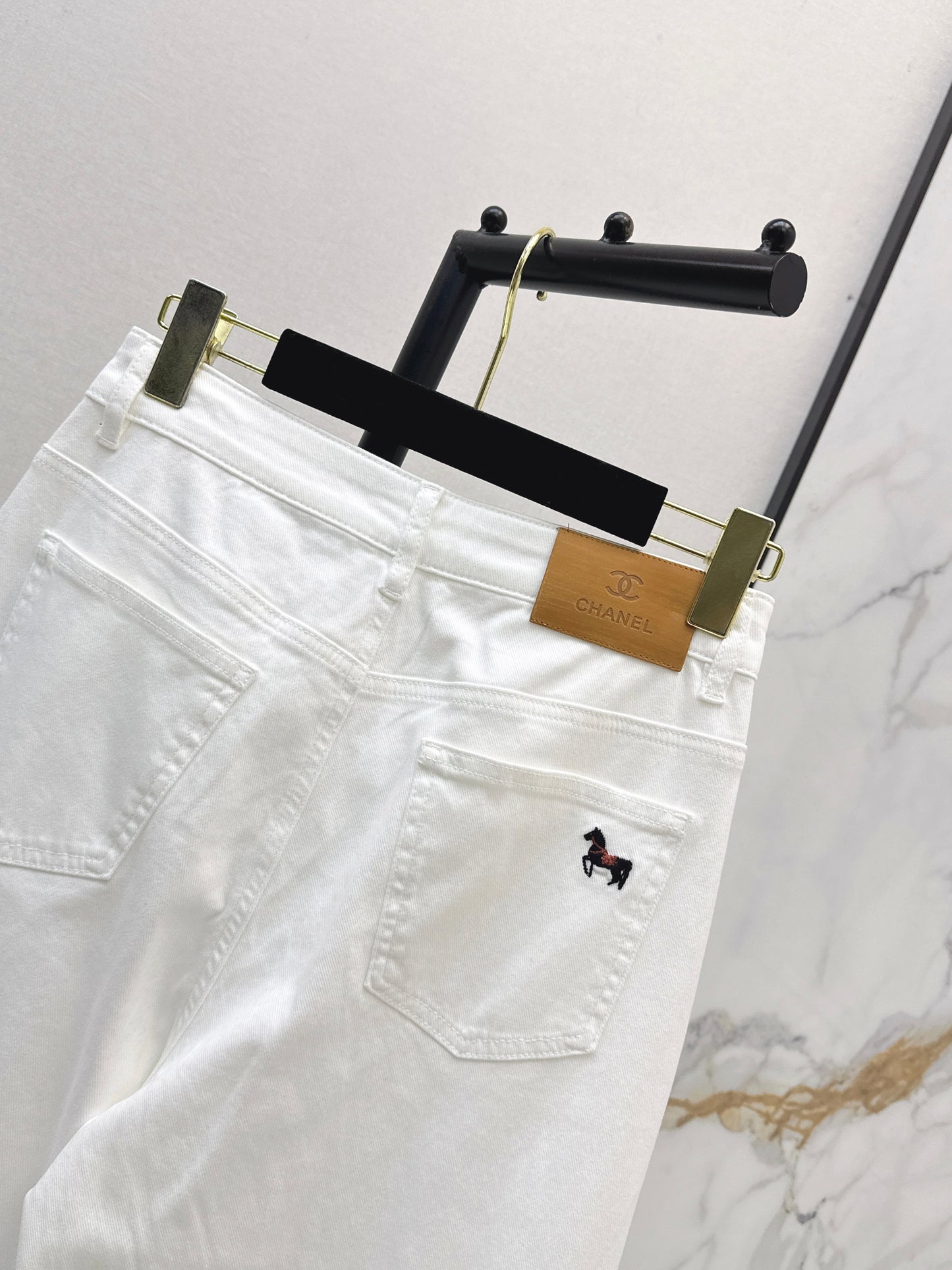 26ss High-waisted wide-leg jeans