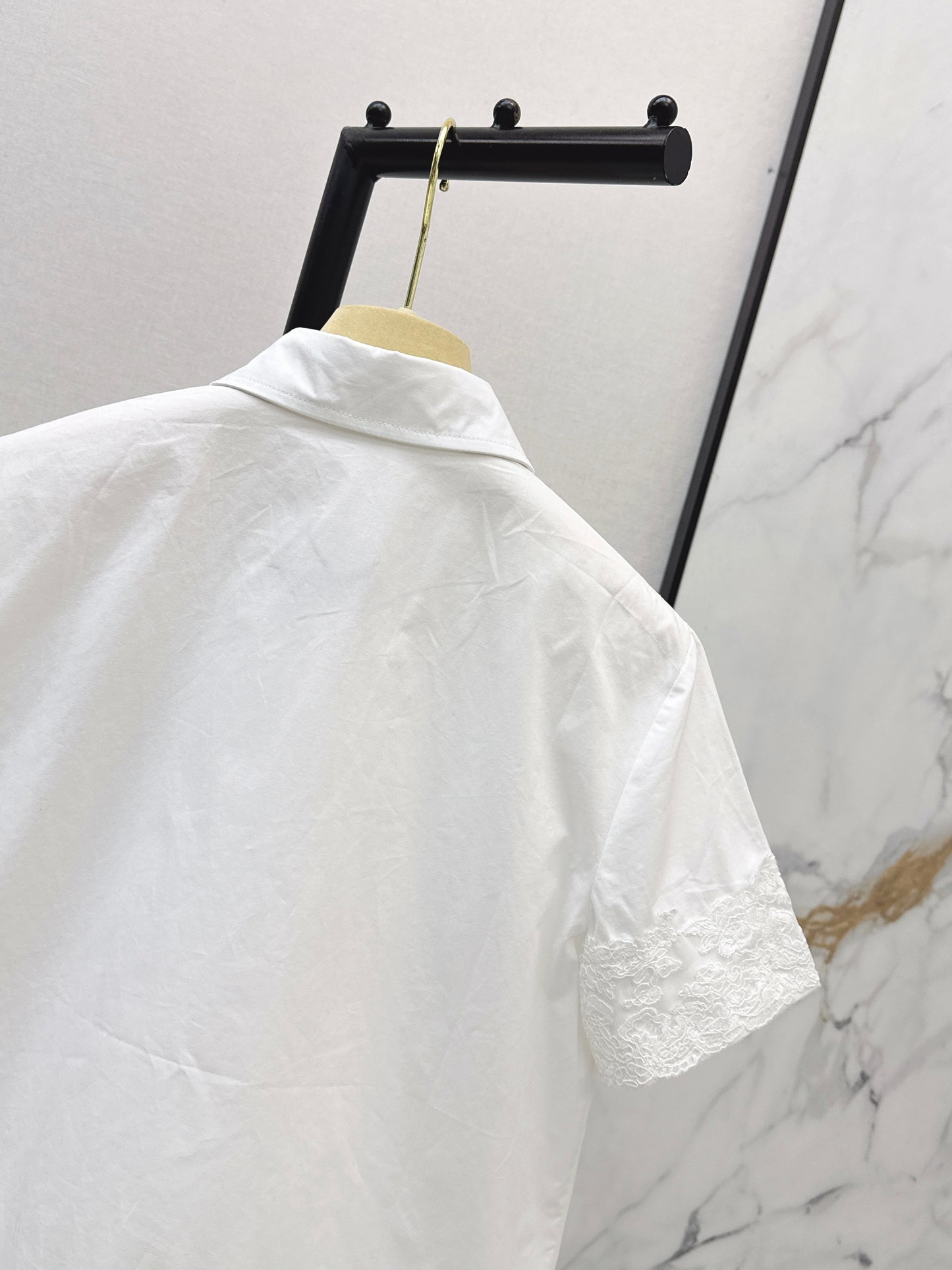 26ss Letter Embroidery Shirt